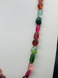 Tourmaline Nugget Necklace - 8x11 to 12x15 mm Size - Code T16 - Weight 241 cts - AAA Quality - Natural Multi Tourmaline Necklace