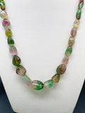 Tourmaline Nugget Necklace - 6x8 to 15x19 mm Size - Code T18 - Weight 250 cts - AAA Quality - Natural Multi Tourmaline Necklace