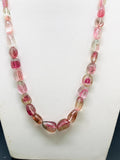 Tourmaline Nugget Necklace - 5x7 to 11x16 mm Size - Code T19 - Weight 184 cts - AAA Quality - Natural Multi Tourmaline Necklace