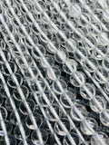 8 mm Crystal Round Beads - Crystal Clear beads- 40 cm Length - AAA Quality