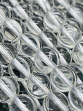 8 mm Crystal Round Beads - Crystal Clear beads- 40 cm Length - AAA Quality