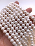 8- 8.5 mm White Freshwater Pearl Round beads - Natural Pearl - AAA Quality - Pearl beads