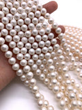 8- 8.5 mm White Freshwater Pearl Round beads - Natural Pearl - AAA Quality - Pearl beads