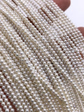 2-2.5 mm White Freshwater Pearl Round beads - Natural Pearl - AAA Quality - Pearl beads