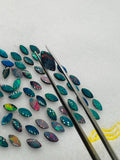 Australian Opal Doublet 8X4 MM Marquise Cabs - Pack of 4 Pieces -AAA Quality, Opal Doublet Cabochon