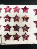 Purple Spiny Oyster Shell Star Cabs • 18/ 20/ 26 mm Size • Pack of 1 Pc • AAA Quality • Natural Shell Cabochon • Purple Color