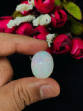 Ethiopian Opal Oval Cabs 20X16 mm size Code #C4 - Weight 15.20 cts AAA Quality Ethiopian Opal Cabochon