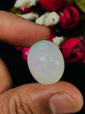 Ethiopian Opal Oval Cabs 20X16 mm size Code #C4 - Weight 15.20 cts AAA Quality Ethiopian Opal Cabochon