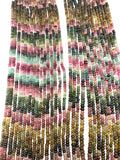 Multi Tourmaline Roundel Beads 4.5/ 5/ 5.5 mm Size - AAA Quality - Natural Tourmaline Rondelle - Length 14 Inch
