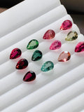 4X6 mm Tourmaline Pear Cut Stone- Tourmaline Pear- Tourmaline Cut Stone - AAA Quality - Loose Stone Jewelry, pack of 4 pc