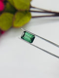 2.35 ct Tourmaline Emerald Cut - 9x6x4.8 mm - Natural Tourmaline Octagon - Code #TB1- Top Quality Green Tourmaline