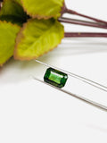 2.95 ct Tourmaline Emerald Cut - 9x6.25x5.5 mm - Code #TB1- Natural Tourmaline Octagon - Good Quality Dark Green Tourmaline