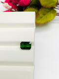 2.95 ct Tourmaline Emerald Cut - 9x6.25x5.5 mm - Code #TB1- Natural Tourmaline Octagon - Good Quality Dark Green Tourmaline
