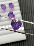 10 mm Lavender Quartz Heart Cut - Pack of 1 Pc - Lavender Color - AAA Quality