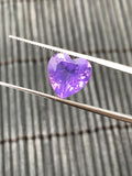 10 mm Lavender Quartz Heart Cut - Pack of 1 Pc - Lavender Color - AAA Quality