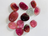 16-22x12-13 mm Tourmaline Polki - Pack of 1 Pc - Code # T7 - AAA Quality - Multi Color Tourmaline Thin Slices -