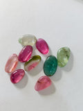 11-14x7-9 mm Tourmaline Polki - Pack of 4 Pcs - Code # T8 - AAA Quality - Multi Color Tourmaline Thin Slices