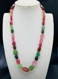 Tourmaline Nugget Necklace - 9x11 to 18x22 mm Size - Code T1 - Weight 327 cts - AAA Quality - Natural Multi Tourmaline Necklace- Rare Beads