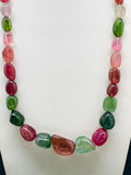 Tourmaline Nugget Necklace - 9x11 to 15x22 mm Size - Code T2 - Weight 354 cts - AAA Quality - Natural Multi Tourmaline Necklace- Rare Beads