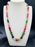 Tourmaline Nugget Necklace - 9x11 to 17x19 mm Size - Code T3 - Weight 337 cts - AAA Quality - Natural Multi Tourmaline Necklace