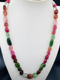 Tourmaline Nugget Necklace - 9x11 to 17x19 mm Size - Code T3 - Weight 337 cts - AAA Quality - Natural Multi Tourmaline Necklace