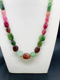 Tourmaline Nugget Necklace - 9x11 to 17x19 mm Size - Code T3 - Weight 337 cts - AAA Quality - Natural Multi Tourmaline Necklace