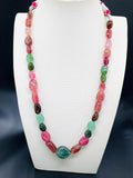 Tourmaline Nugget Necklace - 9X11 TO 21X23 mm Size - Code T6 - Weight 355 cts - AAA Quality - Natural Multi Tourmaline Necklace