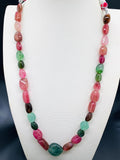 Tourmaline Nugget Necklace - 9X11 TO 21X23 mm Size - Code T6 - Weight 355 cts - AAA Quality - Natural Multi Tourmaline Necklace