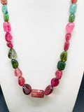 Tourmaline Nugget Necklace - 9X12 to 15x20 mm Size - Code T7 - Weight 289 cts - AAA Quality - Natural Multi Tourmaline Necklace