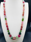 Tourmaline Nugget Necklace - 9x11 to 15x22 mm Size - Code T2 - Weight 354 cts - AAA Quality - Natural Multi Tourmaline Necklace- Rare Beads