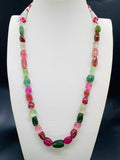 Tourmaline Nugget Necklace - 8x10 to 14x19 mm Size - Code T12 - Weight 282 cts - AAA Quality - Natural Multi Tourmaline Necklace
