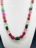 Tourmaline Nugget Necklace - 8x10 to 14x19 mm Size - Code T12 - Weight 282 cts - AAA Quality - Natural Multi Tourmaline Necklace