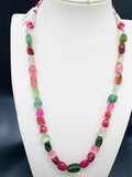 Tourmaline Nugget Necklace - 8x10 to 14x19 mm Size - Code T12 - Weight 282 cts - AAA Quality - Natural Multi Tourmaline Necklace
