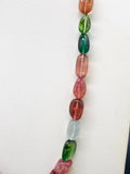 Tourmaline Nugget Necklace - 8x11 to 14x19 mm Size - Code T13 - Weight 250 cts - AAA Quality - Natural Multi Tourmaline Necklace