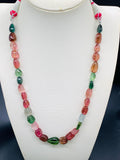 Tourmaline Nugget Necklace - 8x11 to 14x19 mm Size - Code T13 - Weight 250 cts - AAA Quality - Natural Multi Tourmaline Necklace