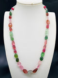 Tourmaline Nugget Necklace - 8x11 to 13x17 mm Size - Code T14 - Weight 239 cts - AAA Quality - Natural Multi Tourmaline Necklace