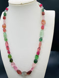 Tourmaline Nugget Necklace - 8x11 to 13x17 mm Size - Code T14 - Weight 239 cts - AAA Quality - Natural Multi Tourmaline Necklace