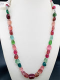 Tourmaline Nugget Necklace - 9x10 to 13x18 mm Size - Code T15 - Weight 244 cts - AAA Quality - Natural Multi Tourmaline Necklace
