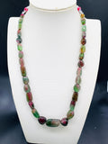 Tourmaline Nugget Necklace - 6x8 to 14x28 mm Size - Code T21 - Weight 344 cts - AAA Quality - Natural Multi Tourmaline Necklace