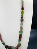 Tourmaline Nugget Necklace - 6x8 to 14x28 mm Size - Code T21 - Weight 344 cts - AAA Quality - Natural Multi Tourmaline Necklace