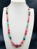 Tourmaline Nugget Necklace - 9x10 to 13x18 mm Size - Code T15 - Weight 244 cts - AAA Quality - Natural Multi Tourmaline Necklace
