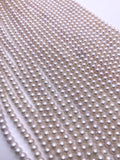 7 mm White Freshwater Pearl Round beads - Natural Pearl - AAA Quality - White Color Pearl beads