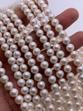7 mm Freshwater Pearl Round beads - Natural Pearl - AAA+ Quality - Pearl beads