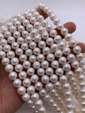 8- 8.5 mm White Freshwater Pearl Round beads - Natural Pearl - AAA Quality - Pearl beads