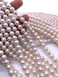 8- 8.5 mm White Freshwater Pearl Round beads - Natural Pearl - AAA Quality - Pearl beads