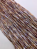 Freshwater Pearl Stick Beads 23-24 x 4-4.5 mm Size -Biwa Stick Beads - Pink Pearl Long Beads - AAA Quality