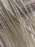 2-2.5 mm White Freshwater Pearl Round beads - Natural Pearl - AAA Quality - Pearl beads