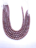 Pink Freshwater Pearl Round beads - 7-8 mm size -Code P1- 100% Natural Color - Pink Color AAAA Quality