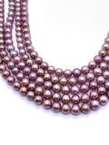 Pink Freshwater Pearl Round beads - 7-8 mm size -Code P3- 100% Natural Color - Pink Color AA Quality