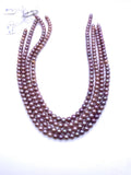 Pink Freshwater Pearl Round beads - 6-6.5 mm size -Code P4- 100% Natural Color - Pink Color AAAA Quality